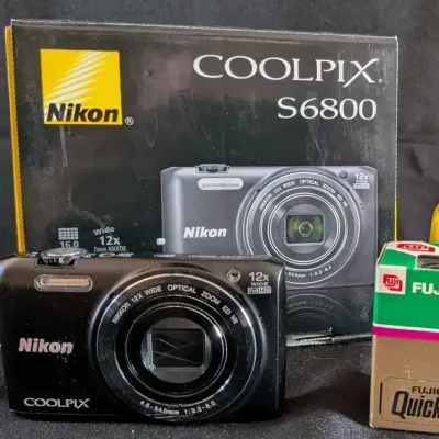 Nikon Coolpix S6800 Digital Camera + Fujicolor Quicksnap