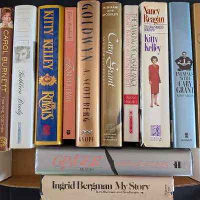 Hollywood Celebrity Biography Book Lot - 12 Titles