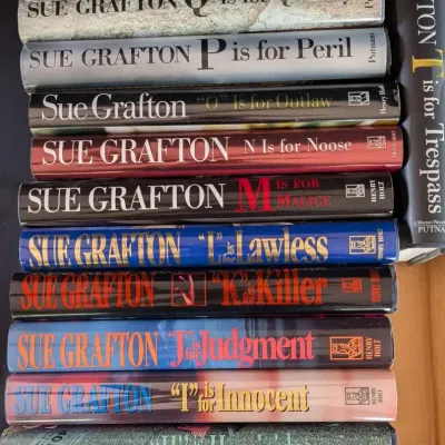 Sue Grafton Alphabet Mystery Collection - 13 Volumes + 2 Autographed Books!