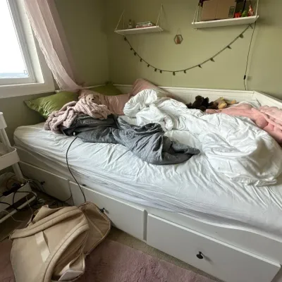 Bed with storage drawers