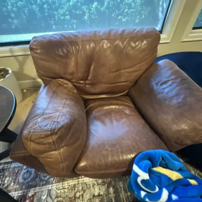 Brown oversized chair