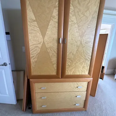 Excelsior Portofino Italian Maple Armoire