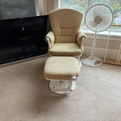 Chair with ottoman