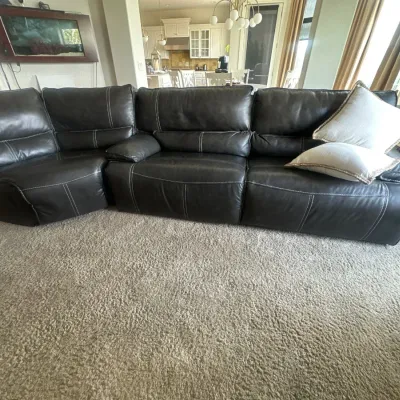 Leather Sectional couch