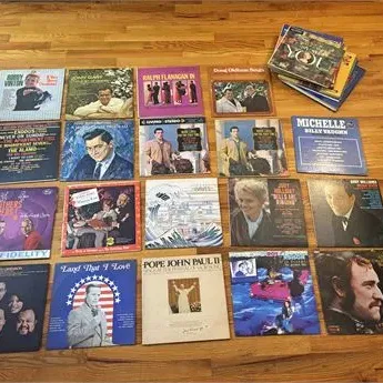 Vinyl album collection
