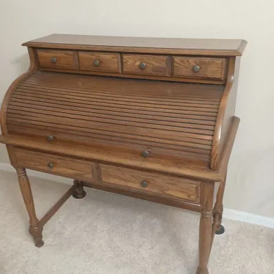 Vintage Broyhill Roll Top Desk 44x23x 45