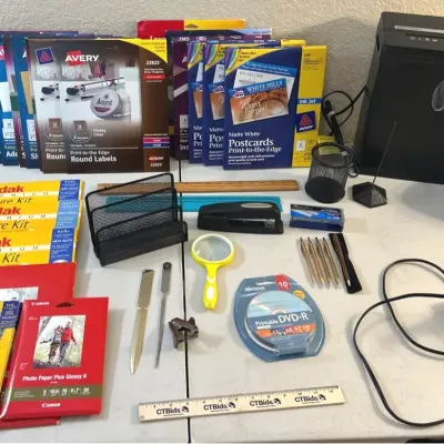Office Lot - Paper Shredder, Avery Labels, Cross Pens++