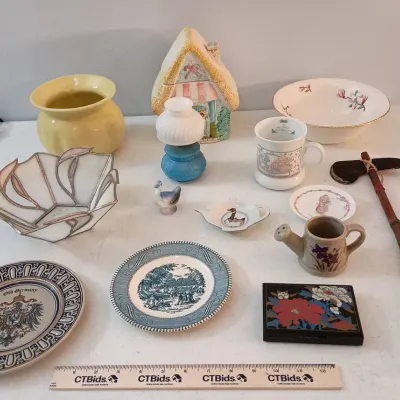 Vint. Ceramics, Collect. - Homer Laughlin, Precious Moments, Avon, Stained Glass++