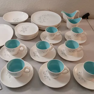 Taylor, Smith &Taylor Windermere 'Ever Yours' Ceramic Dishes 1950s