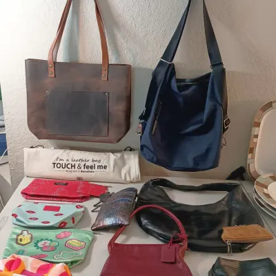 Handbags- Leather, Clinique, Hobo, Cole Haan, The Sak