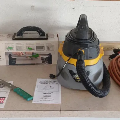 Tools - Come Along, Tile Cutter, Wet Dry Vac, Extension Cord