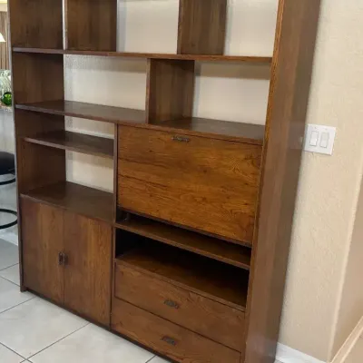 Vintage Solid Wood Display Cabinet 60x15x70