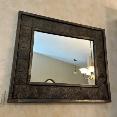 Dart Ind. Lightweight Metal Plastic Rectangular Mirror 35x29