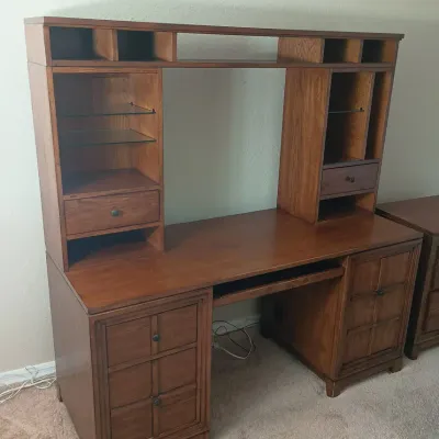 Ashley Furniture Mission / Arts And Crafts Style 2 Pc Desk