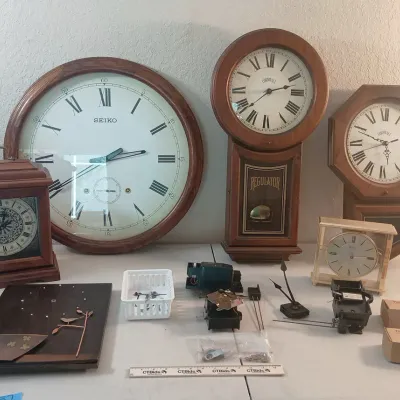 Huge Lot Of Clocks - Seiko, Cornwall, Bulova+Many Parts