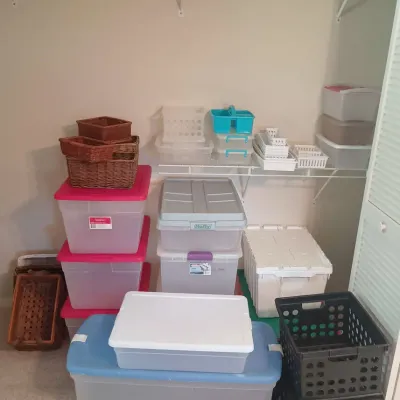 Huge Bins, Baskets & Organizers Lot