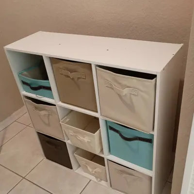 9 Cubby Organizer With Slide-out Baskets 36x12x 36