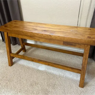 Pine Rustic Solid Wood Bench 45x17x24