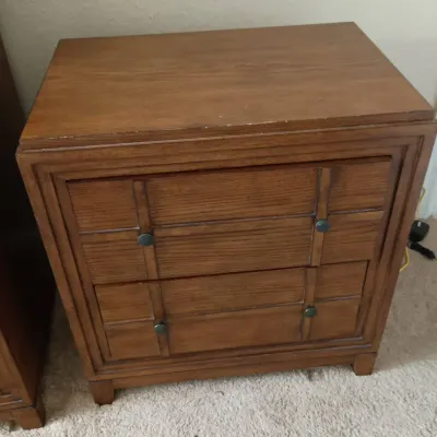 Ashley Furn. Mission / Arts & Crafts Style Wood 2 Drawer Cabinet