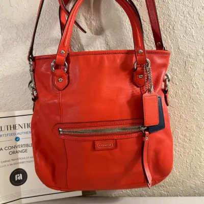 Coach Authentic Daisy Mia Convertible Crossbody Bag Orange