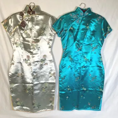 Asian Inspired Satin Dresses