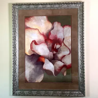 Extra Large Quality Framed Floral Art 
