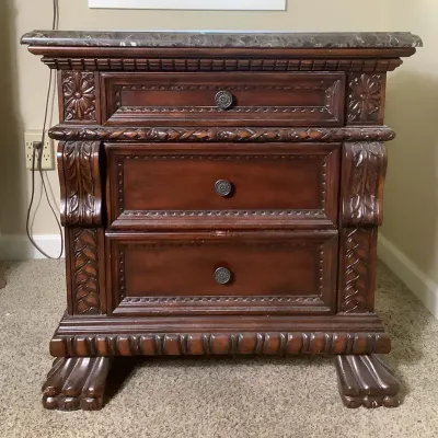Granite Top Nightstand 