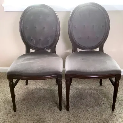 Vintage French Upholstered Chairs