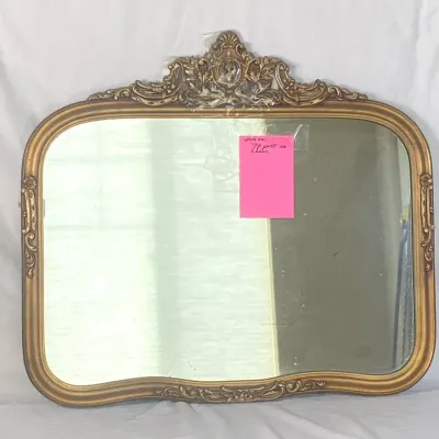 Vintage Wood Framed Mirror