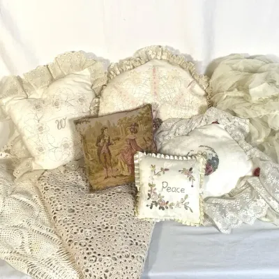 Assorted Linens And Pillows 