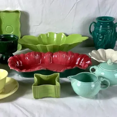 (12) Vintage & Vintage Inspired Pottery Pieces