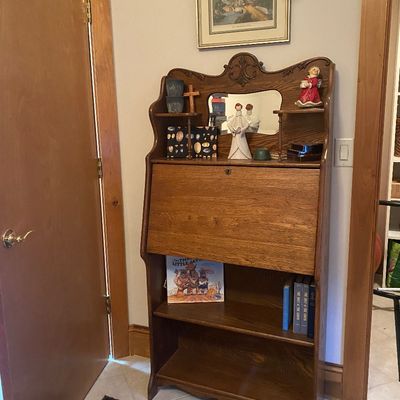 Sale Photo Thumbnail #58: Antique small Secretary desk 