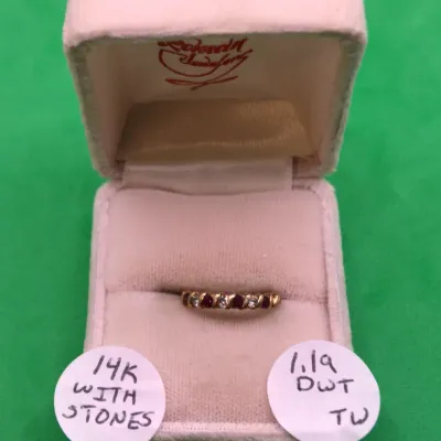 14k Ring with stones