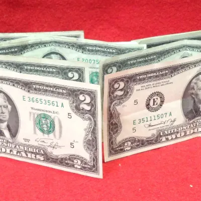 Sale Photo Thumbnail #245: Group of $2 bills