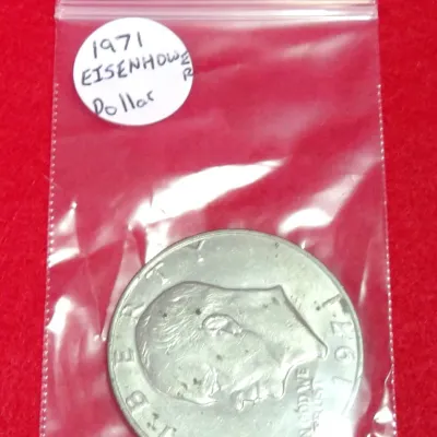 Sale Photo Thumbnail #255: 1971 Eisenhower dollar