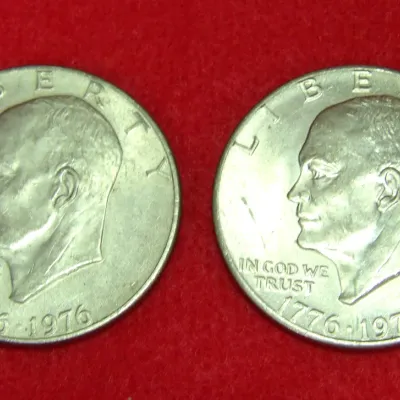 Sale Photo Thumbnail #219: 2 Ike dollars