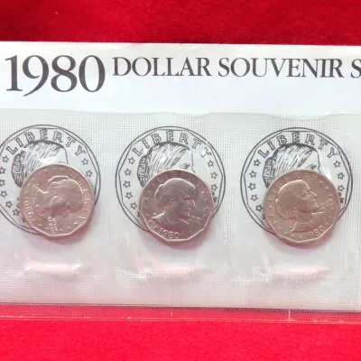 Sale Photo Thumbnail #237: 1980 Souvenir Susan B Anthony dollars