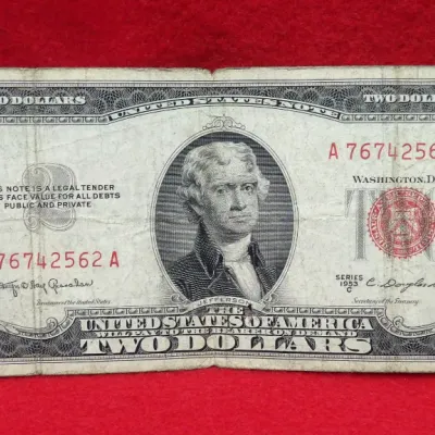 Sale Photo Thumbnail #240: Red Seal $2 bill