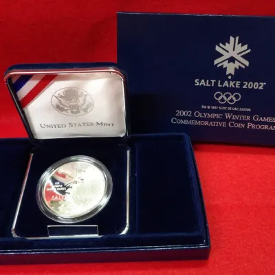 Sale Photo Thumbnail #200: Salt Lake 2002 Olympic commemorative coin