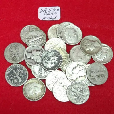 Sale Photo Thumbnail #228: 28 silver Dimes