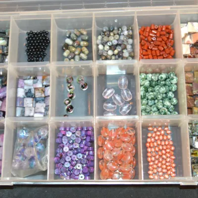Sale Photo Thumbnail #159: Gemstone beads