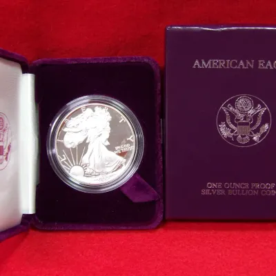 Sale Photo Thumbnail #216: US walking Liberty American Eagle one ounce silver