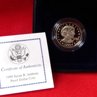 Sale Photo Thumbnail #218: Susan B Anthony Proof Dollar coin