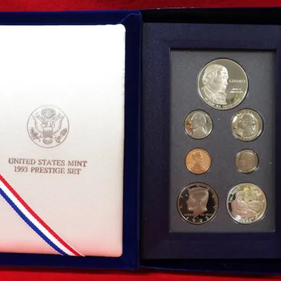 Sale Photo Thumbnail #197: 1993 prestige mint set