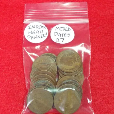Sale Photo Thumbnail #251: Indian head pennies
