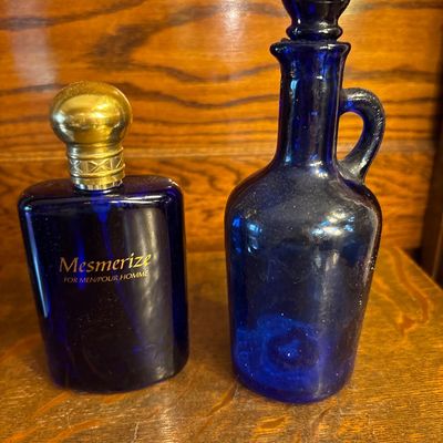 Sale Photo Thumbnail #675: Includes cruet, perfume bottles, and more