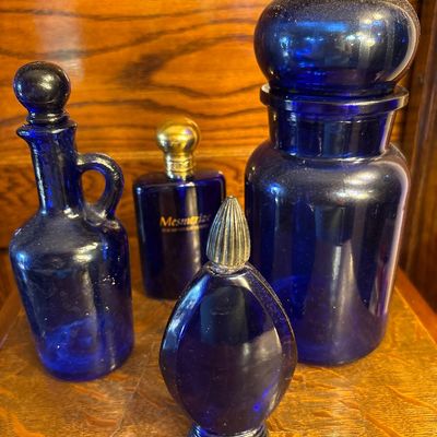 Sale Photo Thumbnail #671: Includes cruet, perfume bottles, and more