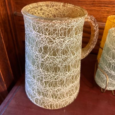 Sale Photo Thumbnail #939: Includes amazing glass holder. Four green and two yellow glasses, picture is green.