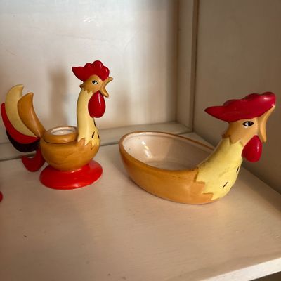 Sale Photo Thumbnail #768: Napkin holder, salt and pepper, candle holder, and dish