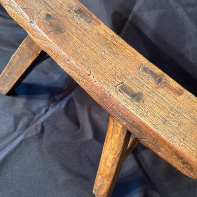 Sale Photo Thumbnail #2: Circuit 1800s, homemade milking stool